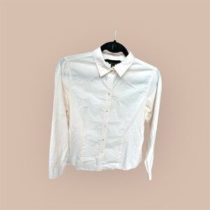 L.L. Bean Blush Cotton Button-Up Shirt